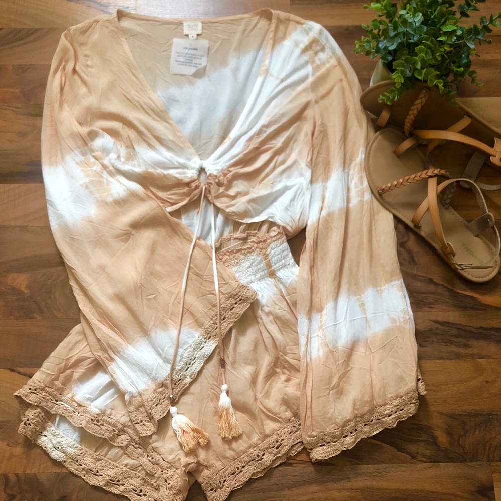 Tie Dyed Surf Gypsy Romper - Size S